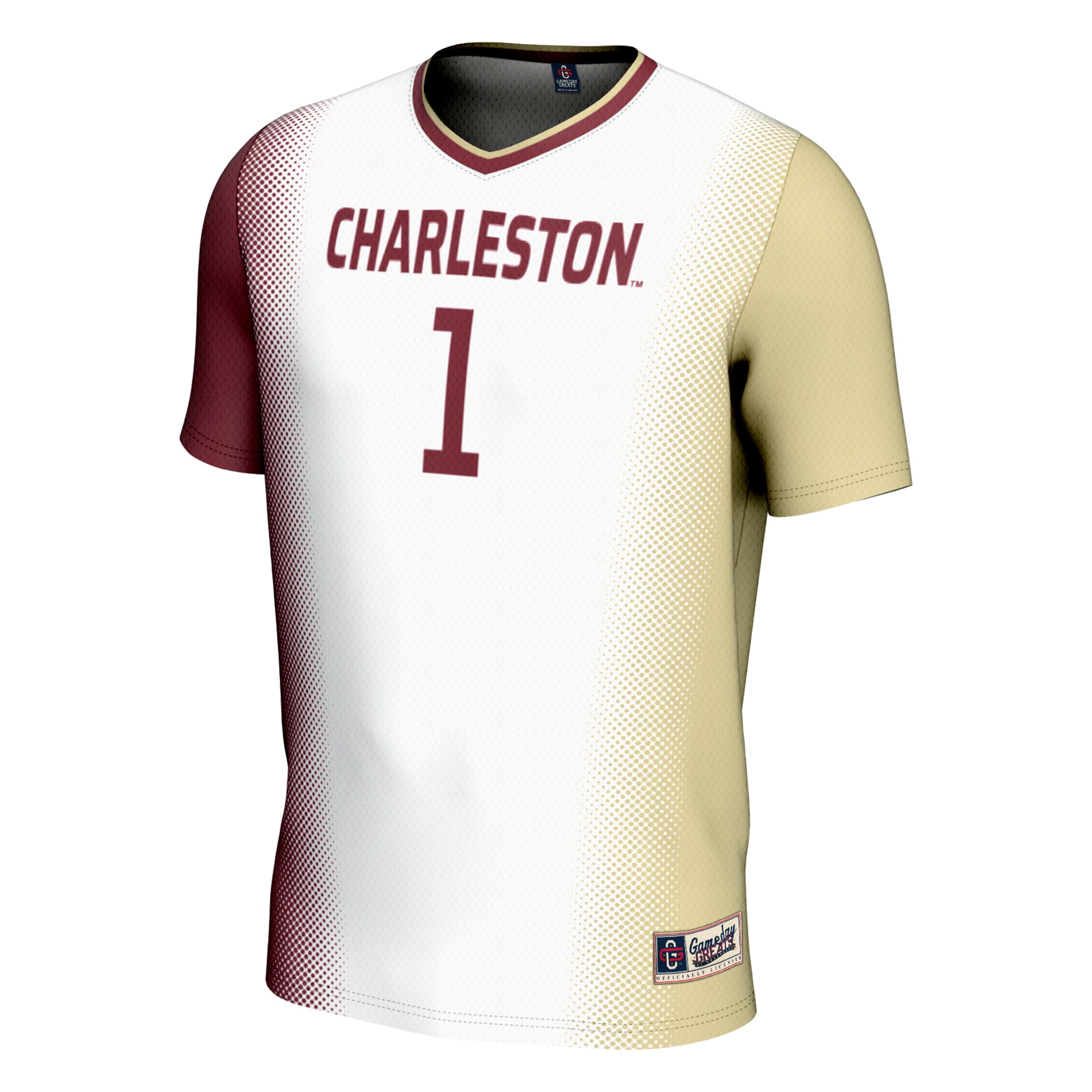 [LK] Charleston Cougars GameDay Greats Youth Lightweight Women's Soccer Jersey - White