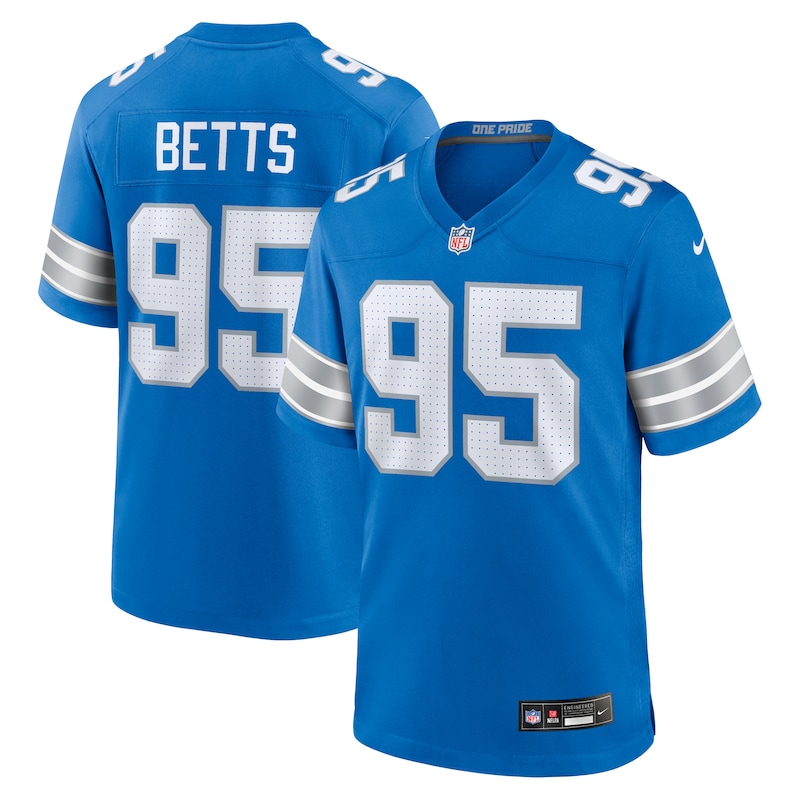 None Mathieu Betts Detroit Lions Fan Favorite Team Game Jersey