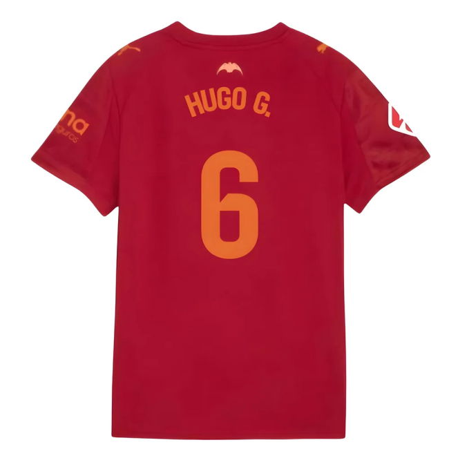 2025-2026 Valencia Away Official Licensed Football Shirt (Hugo G. 6)