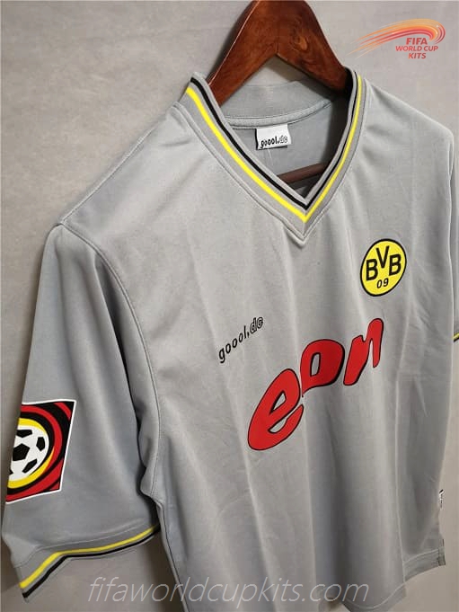 Dortmund 99-00 Away Grey Football Kit