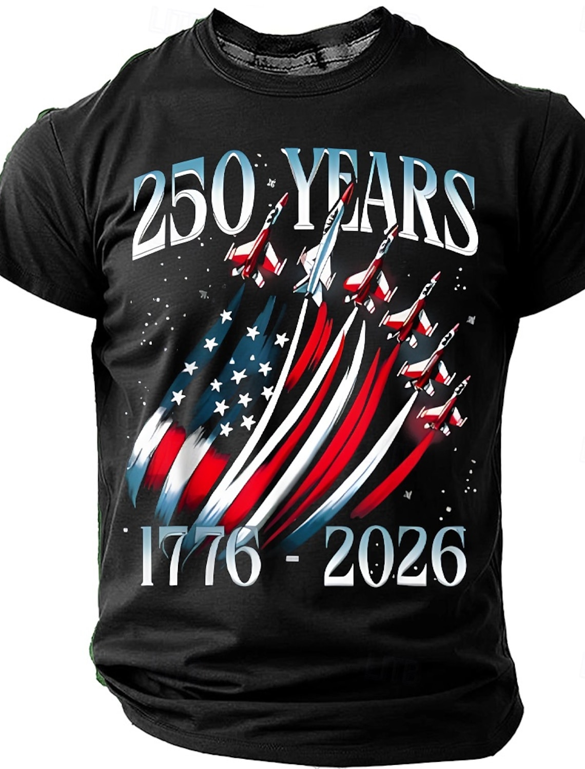 4th of July 2026 250th Memorial Day Patriotic Patriot Graphic US Flag T-Shirt