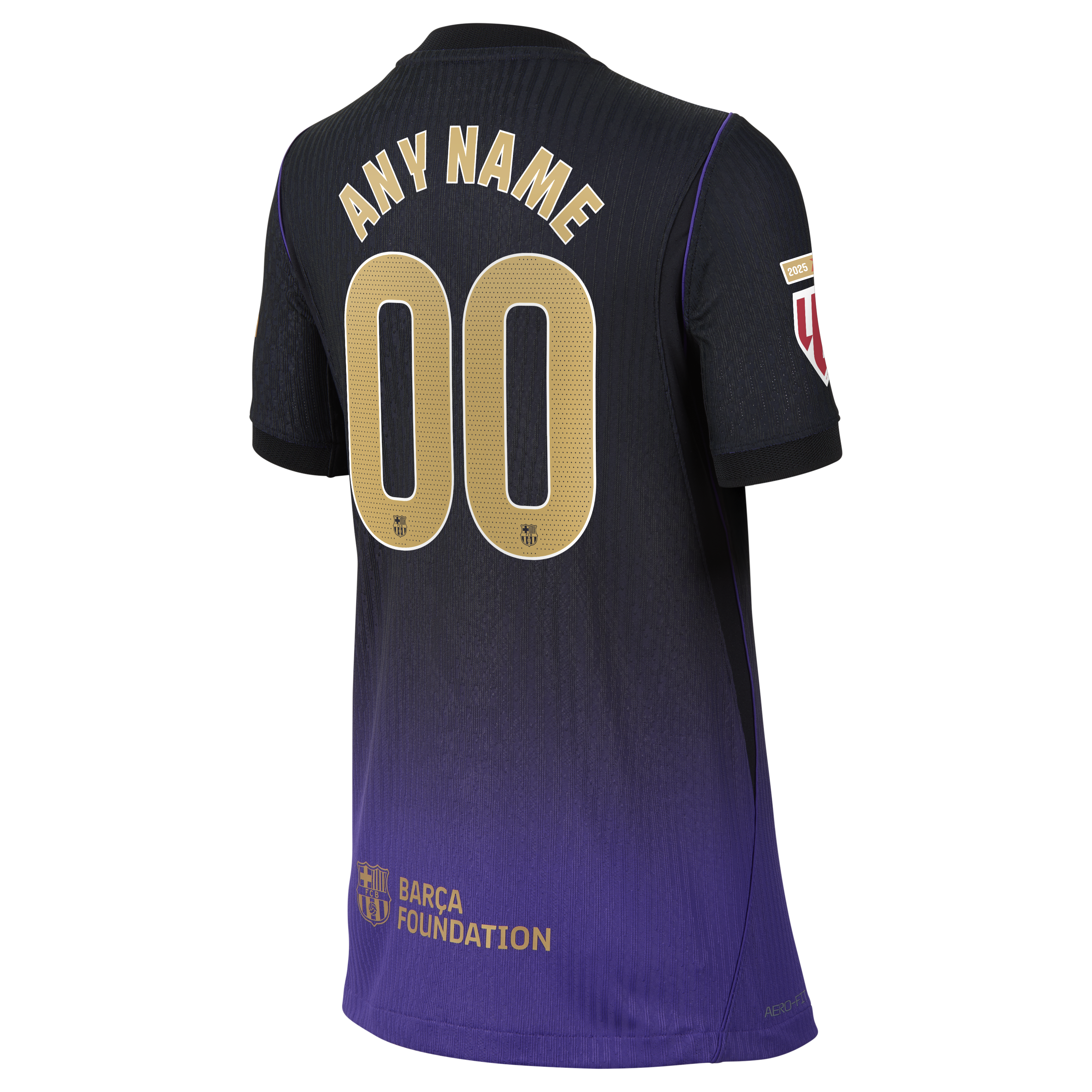 [SJH] Barcelona Youth 2026/27 Away Match Authentic Custom Jersey - Purple