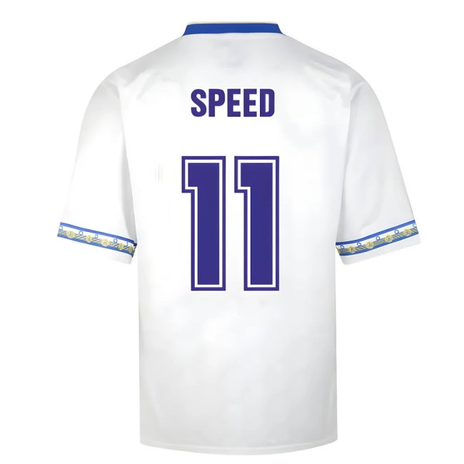 Score Draw Leeds United 1993 Admiral Retro Football Shirt (Speed 11)