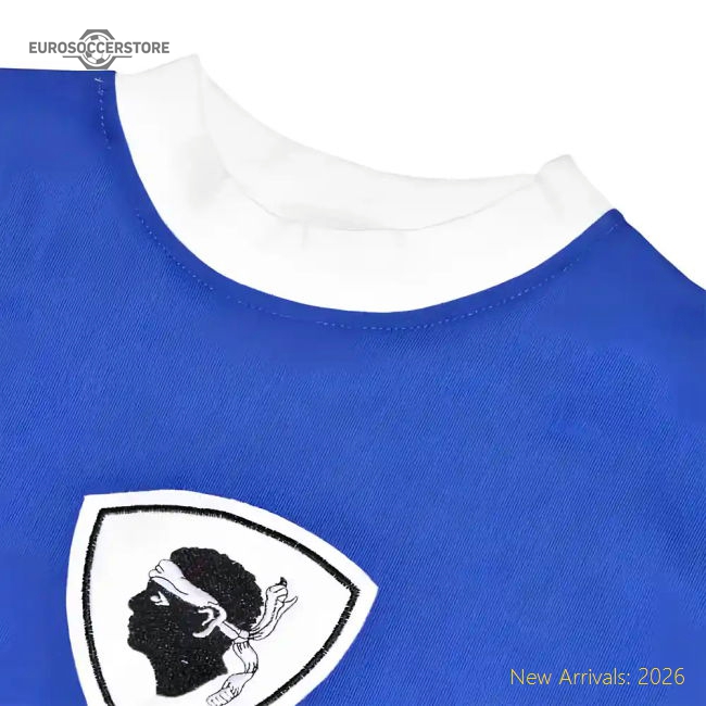 Genuine Professional-Grade Bastia 1970S Retro Football Shirt