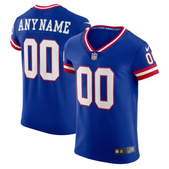 Men's New York Giants Nike Royal Classic Vapor Elite Custo...