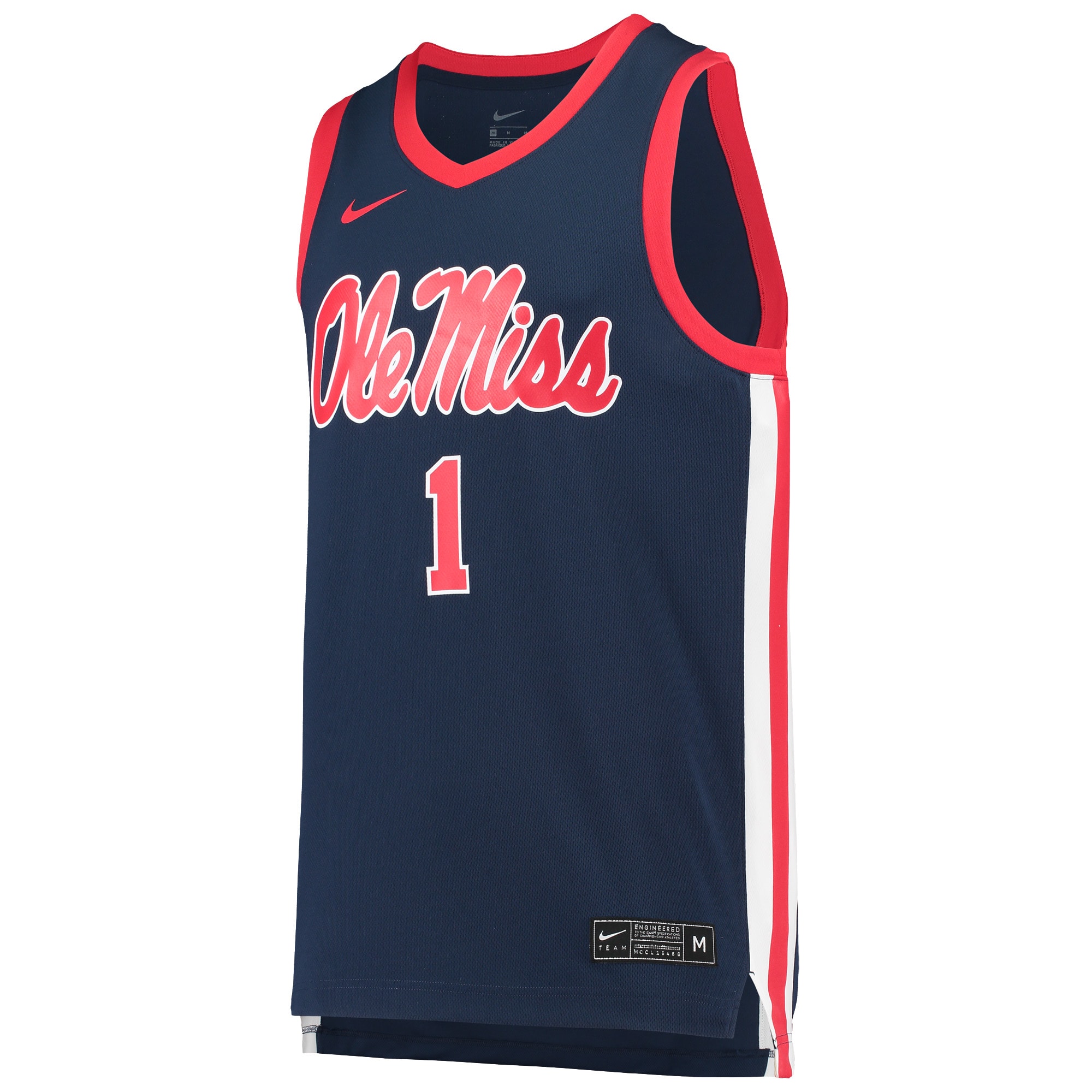 [NJP] Ole Miss Rebels Replica Basketball Jersey - Navy