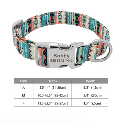 Indoor-Play Personalized Frenchie Collar – Adjustable Engraved Nylon ...