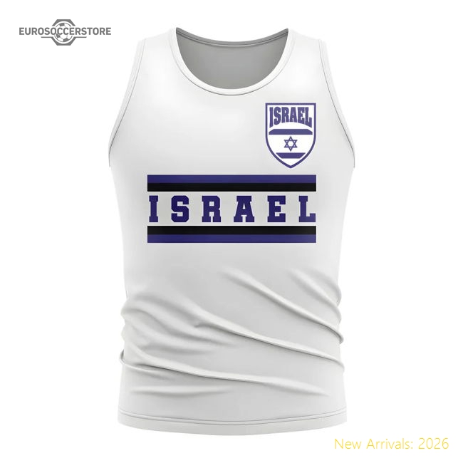 Israel Core Football Country Sleeveless Tee (White)