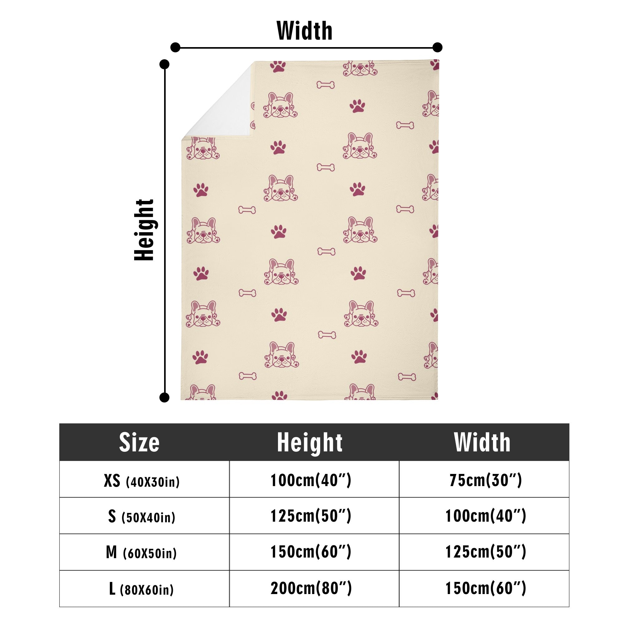 Durable French Bulldog Simba - Safe Blanket Dog Supplies