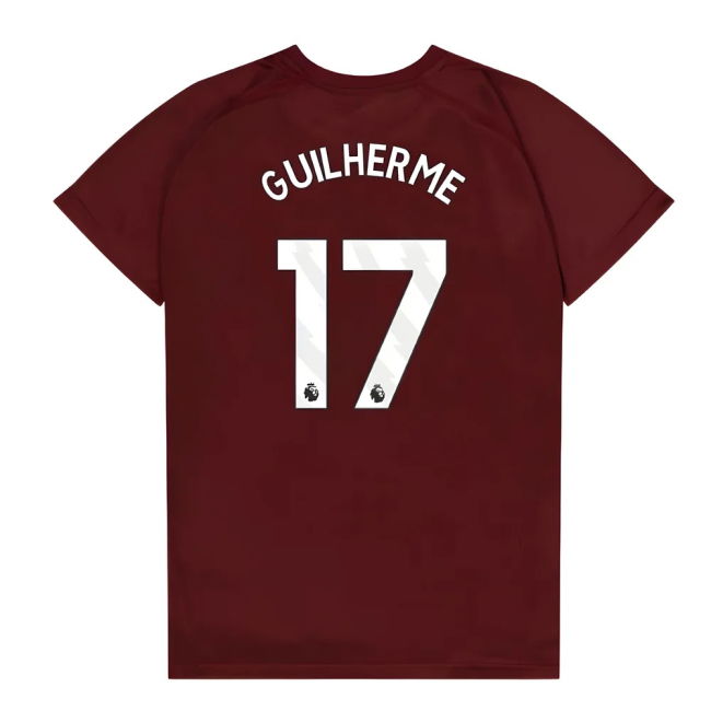 Official Football West Ham United Poly T Shirt Claretblue Kids Guil...