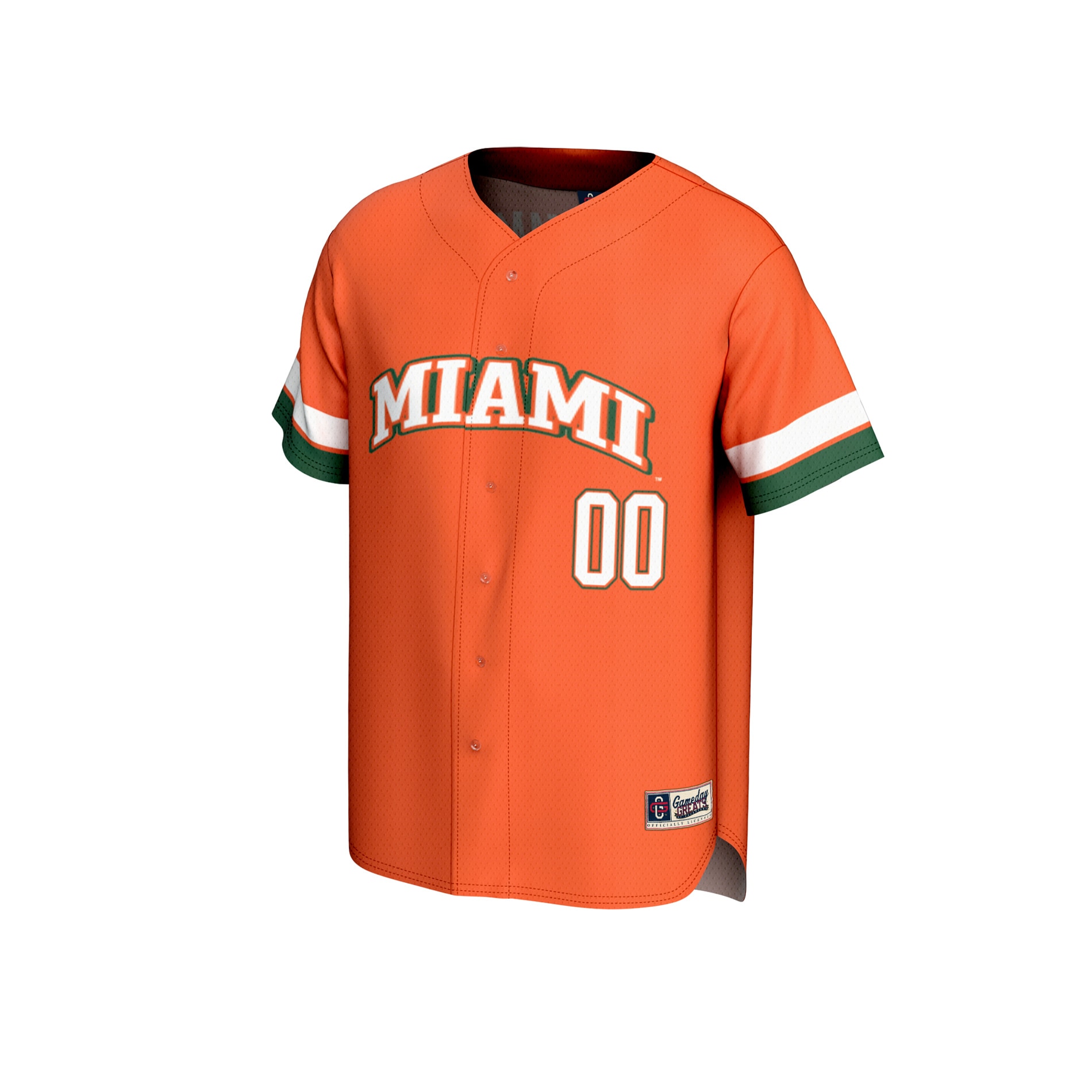 [NJP] Miami Hurricanes GameDay Greats Youth Lightweight Collegiate Baseball NIL Pick-A-Player Fashion Jersey - Orange