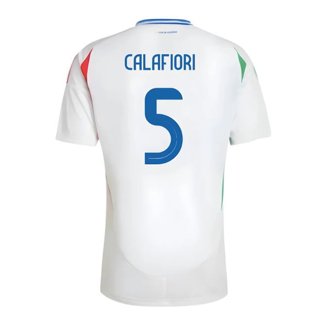 2024-2025 Italy Away Shirt (Calafiori 5) Holland Euro Netherlands