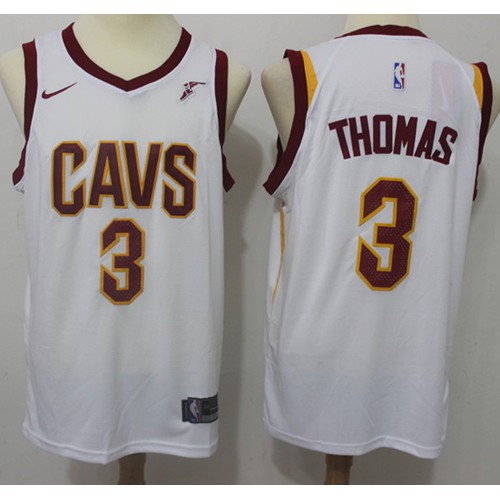 White Nike Cleveland Cavaliers #3 Jersey - Mesh Fabric Basketball Jersey