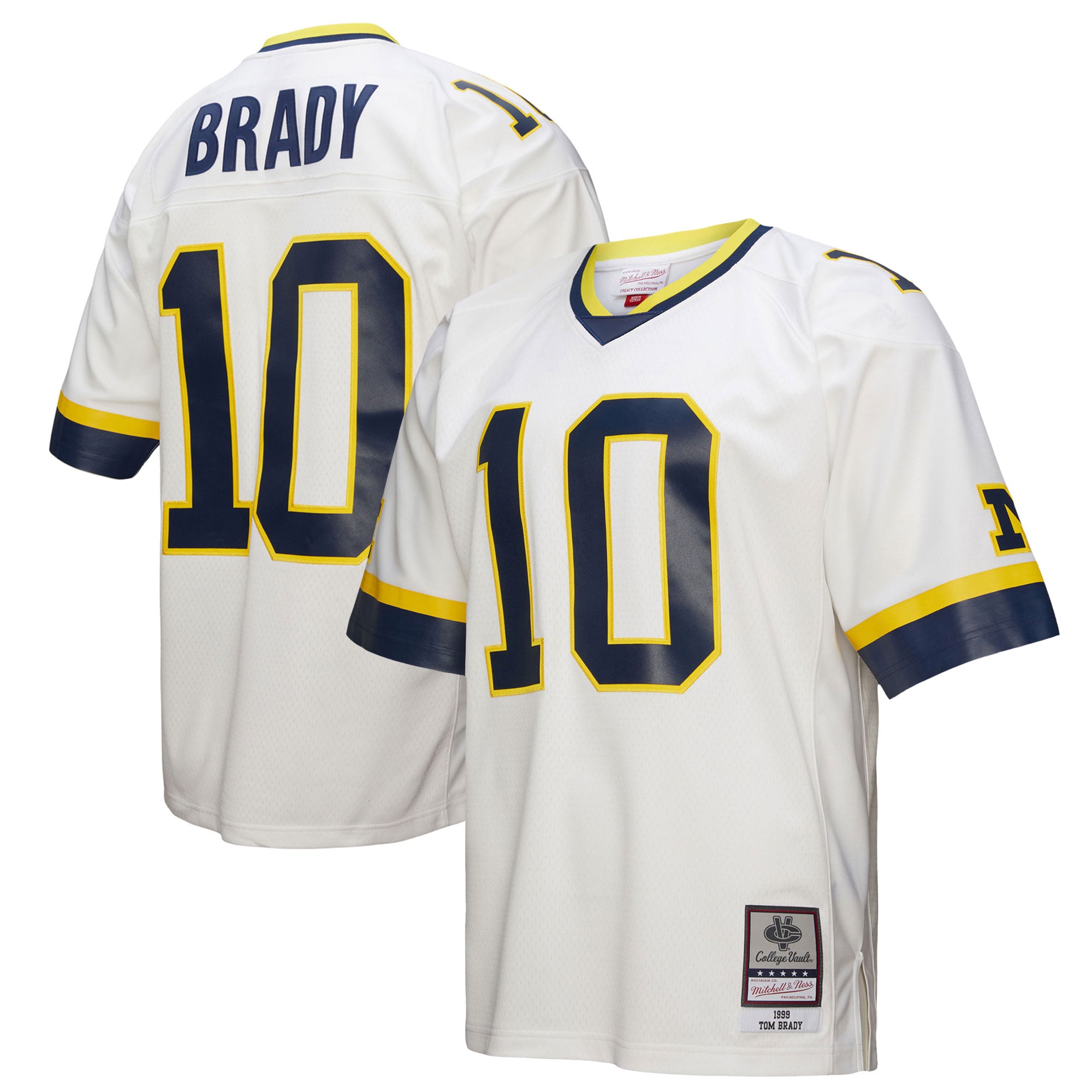 Tom Brady Michigan Wolverines Mitchell & Ness 1999 Legacy Jersey - White