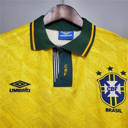 1991 Brazil Durable Camiseta - Retro Fan Edition - Jogo Bonito