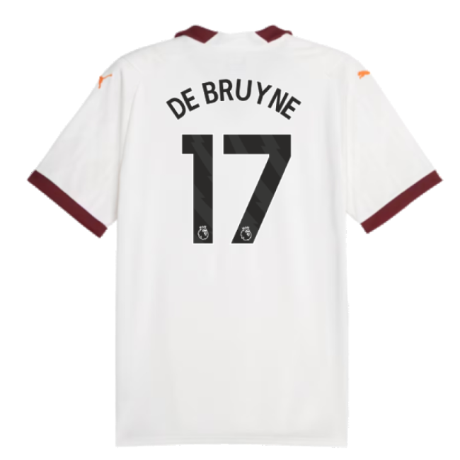 Man City Official 2023-2024 Man City Away Shirt (DE BRUYNE 17)