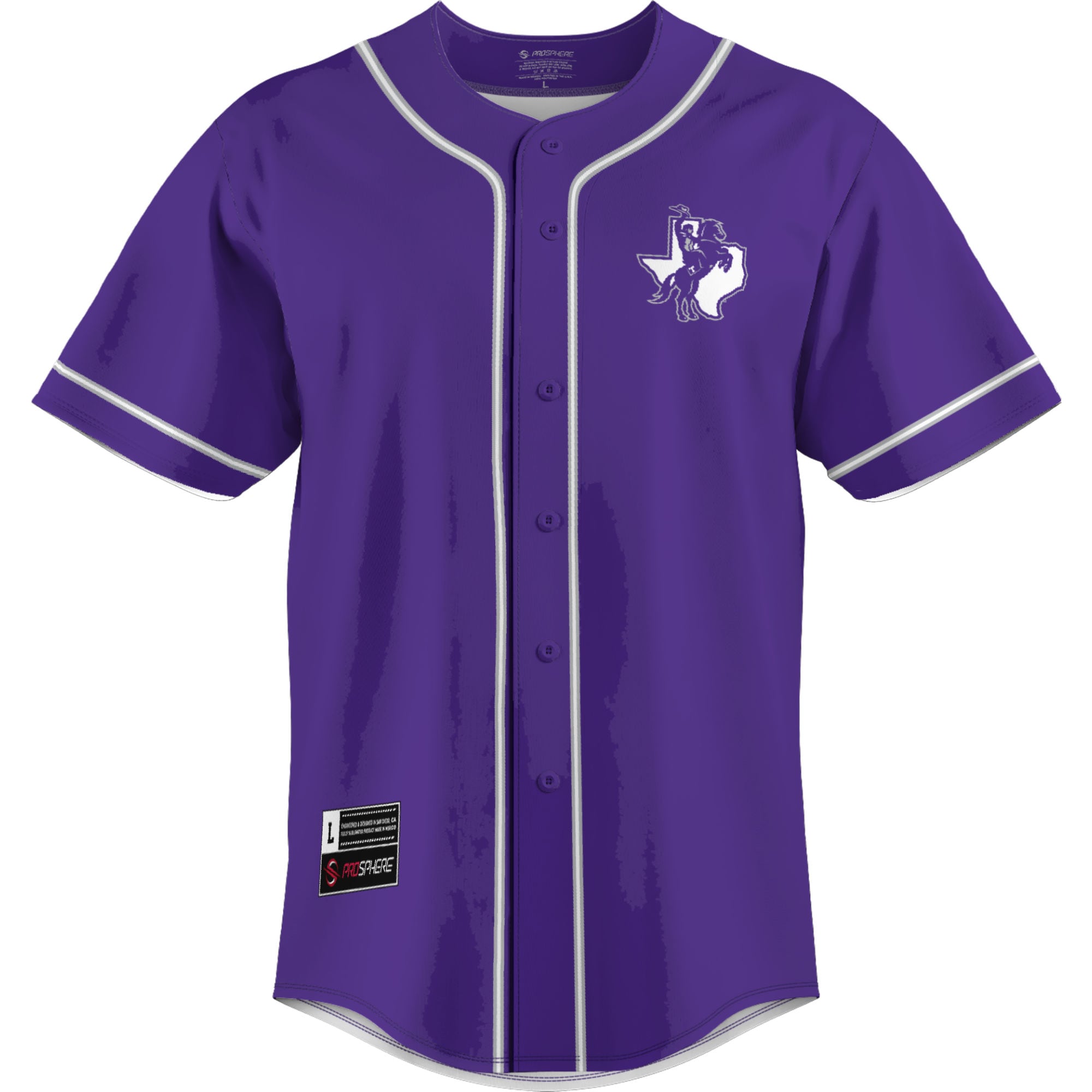 [DDG] Tarleton State Texans GameDay Greats Lightweight Baseball Jersey - Purple
