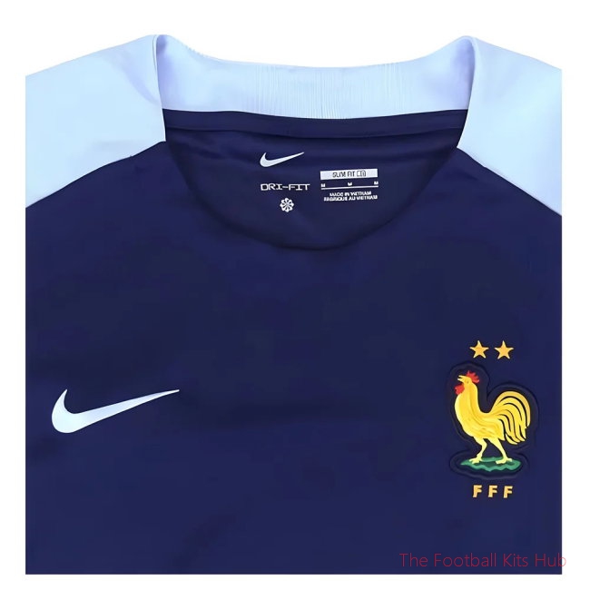 2024-2025 France Dri-Fit Strike Training Shirt (Navy) (Giroud 9)