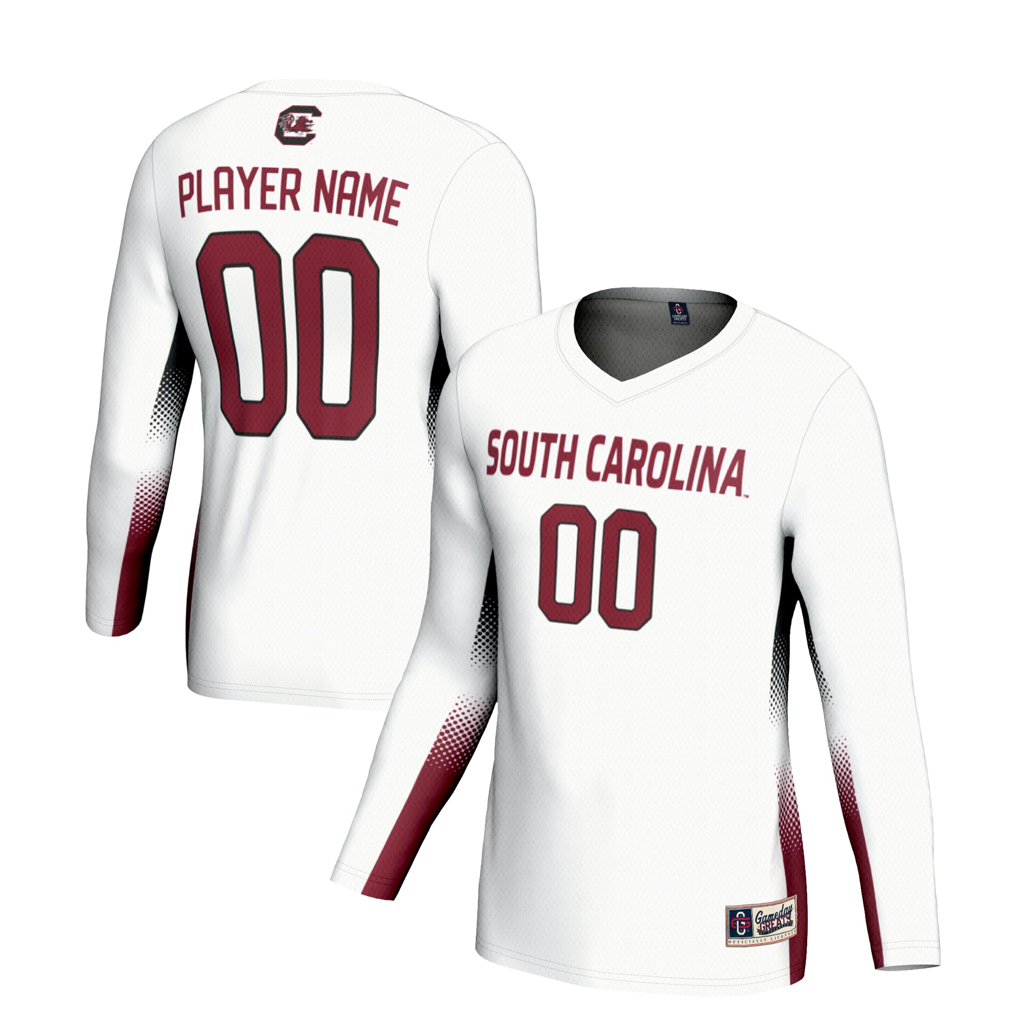 South Carolina Gamecocks GameDay Greats Unisex NIL Lightweight Volleyball Jersey - White