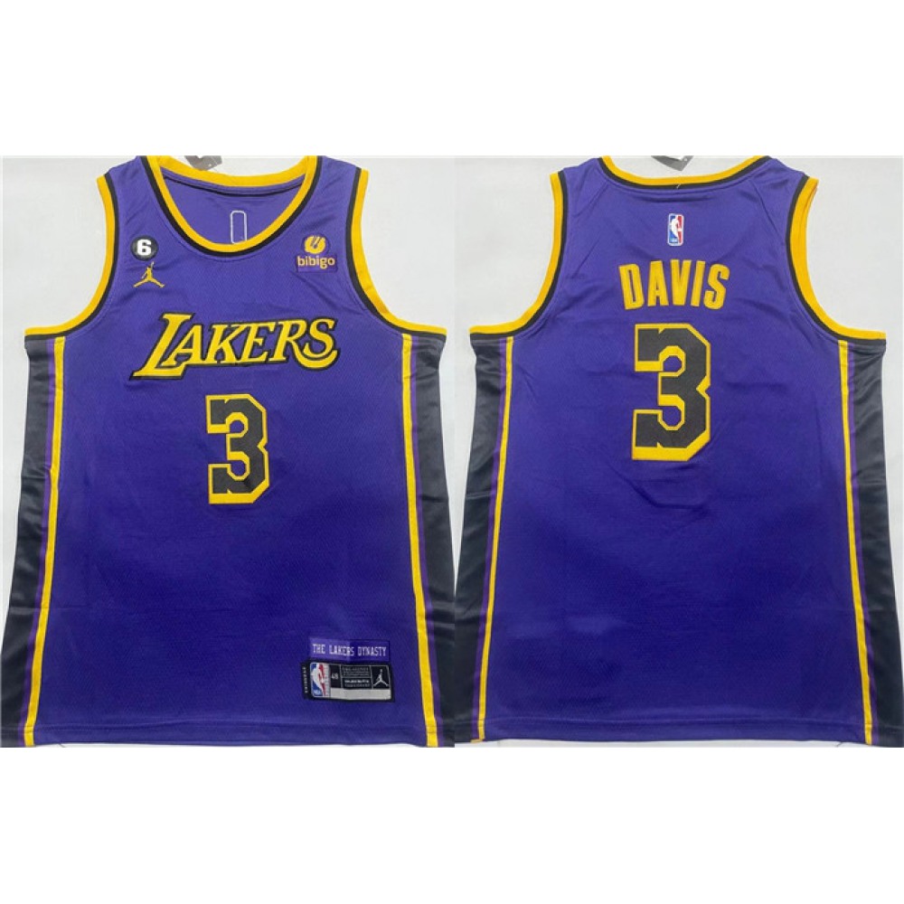 High-Quality Jersey Los Angeles Lakers 3 Purple - - NBA Collection