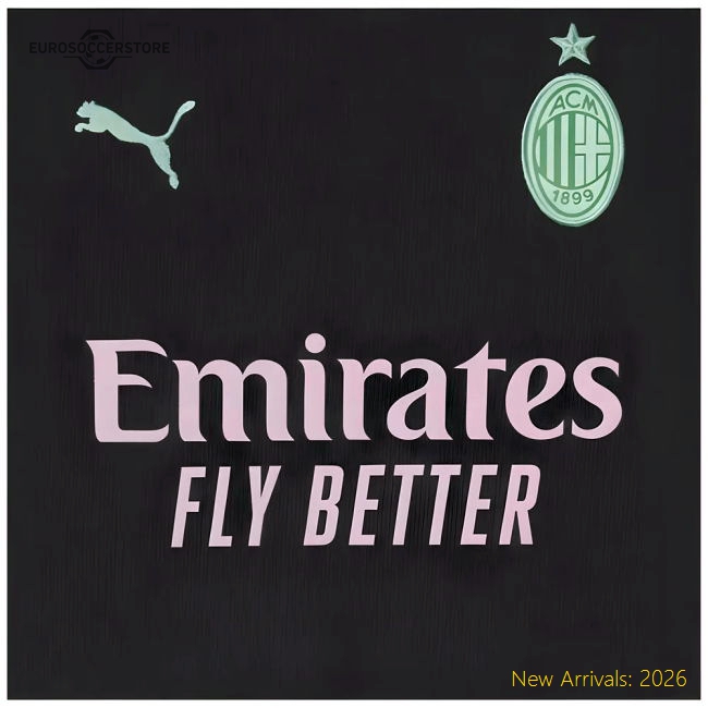Match Ac Milan Third Jersey Premium Fabric Breathable Athletic Fit