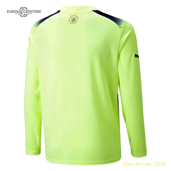 Premium 2022-2023 Man City Long Sleeve Third Shirt (your Name)