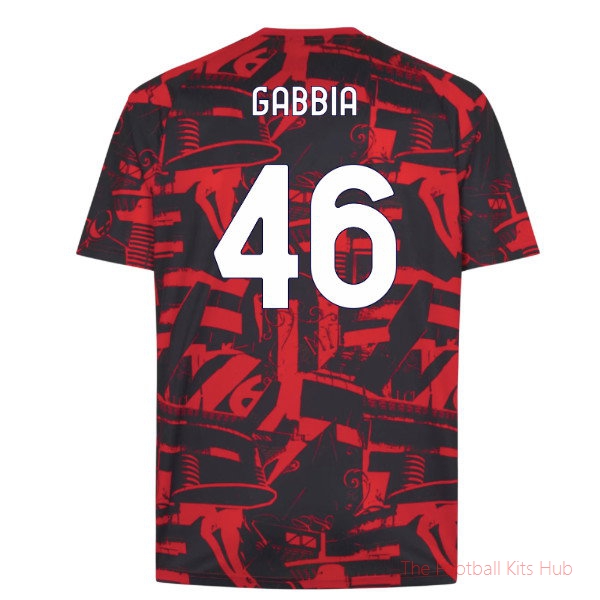 Football Team AC Milan Warm Up 2026-2027 Jersey (Gabbia 46)