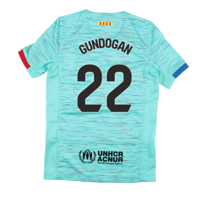 2023-2024 Blaugrana Change Jersey (kids) (gundogan 22) - Unique Style