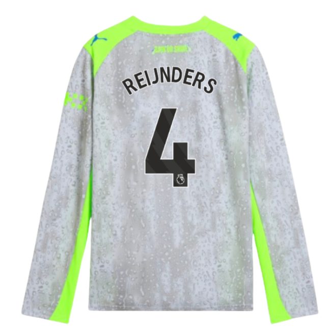 Reijnders 4 Man City First Team Supporter Shirt - Kids Version