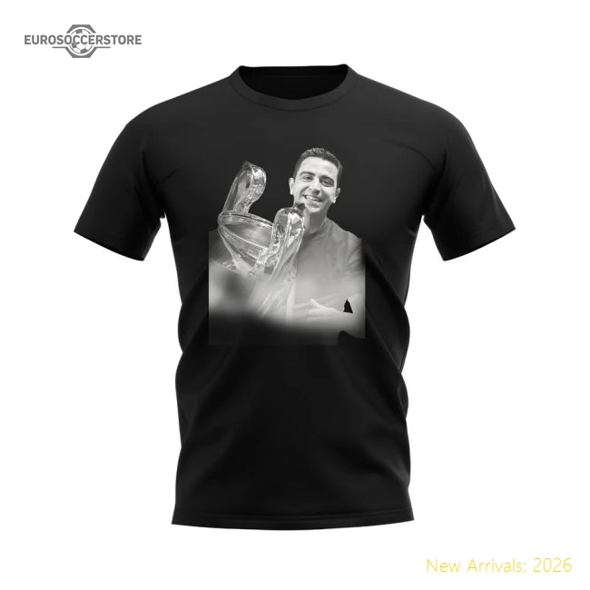 Xavi Barcelona Legend T-Shirt (Black) Fan Edition Fan Edition