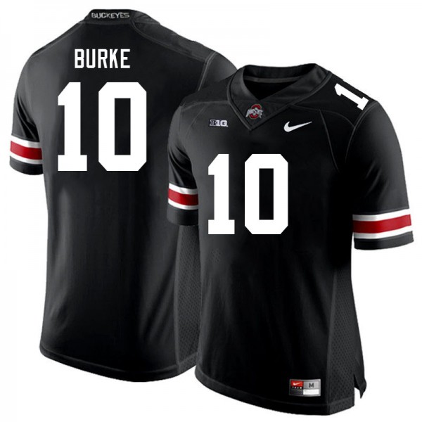 Men Ohio State Buckeyes Denzel Burke #10 Nike Black Performance