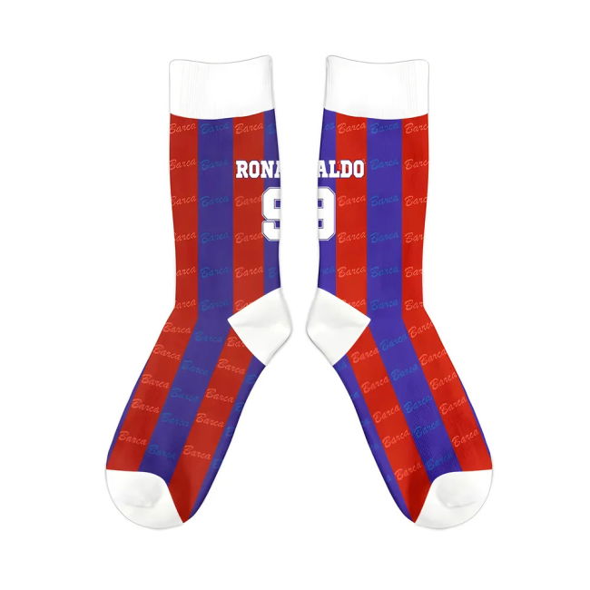 Barcelona Ronaldo Retro 1996-1997 Socks - (Men