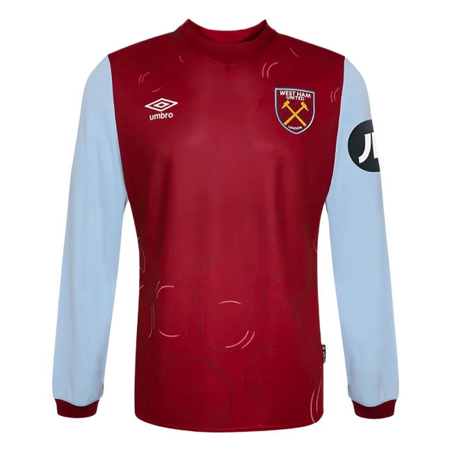 West Ham Long Sleeve official style Home Shirt 2023-2024 (Youth