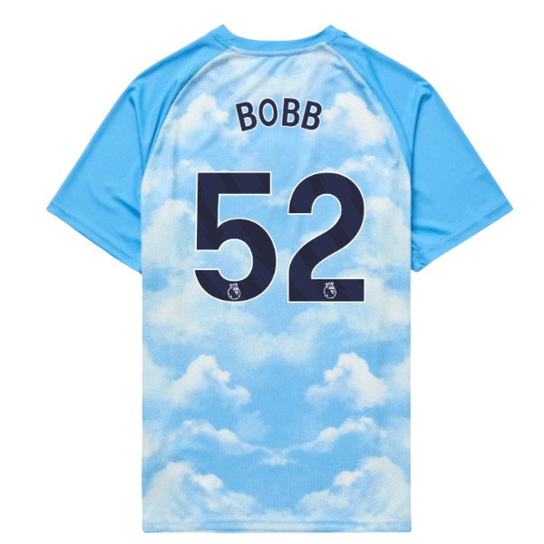 [DDJ] 2026-2027 Man City Warm Up Jersey (Icy Blue) - Kids (Bobb 52)