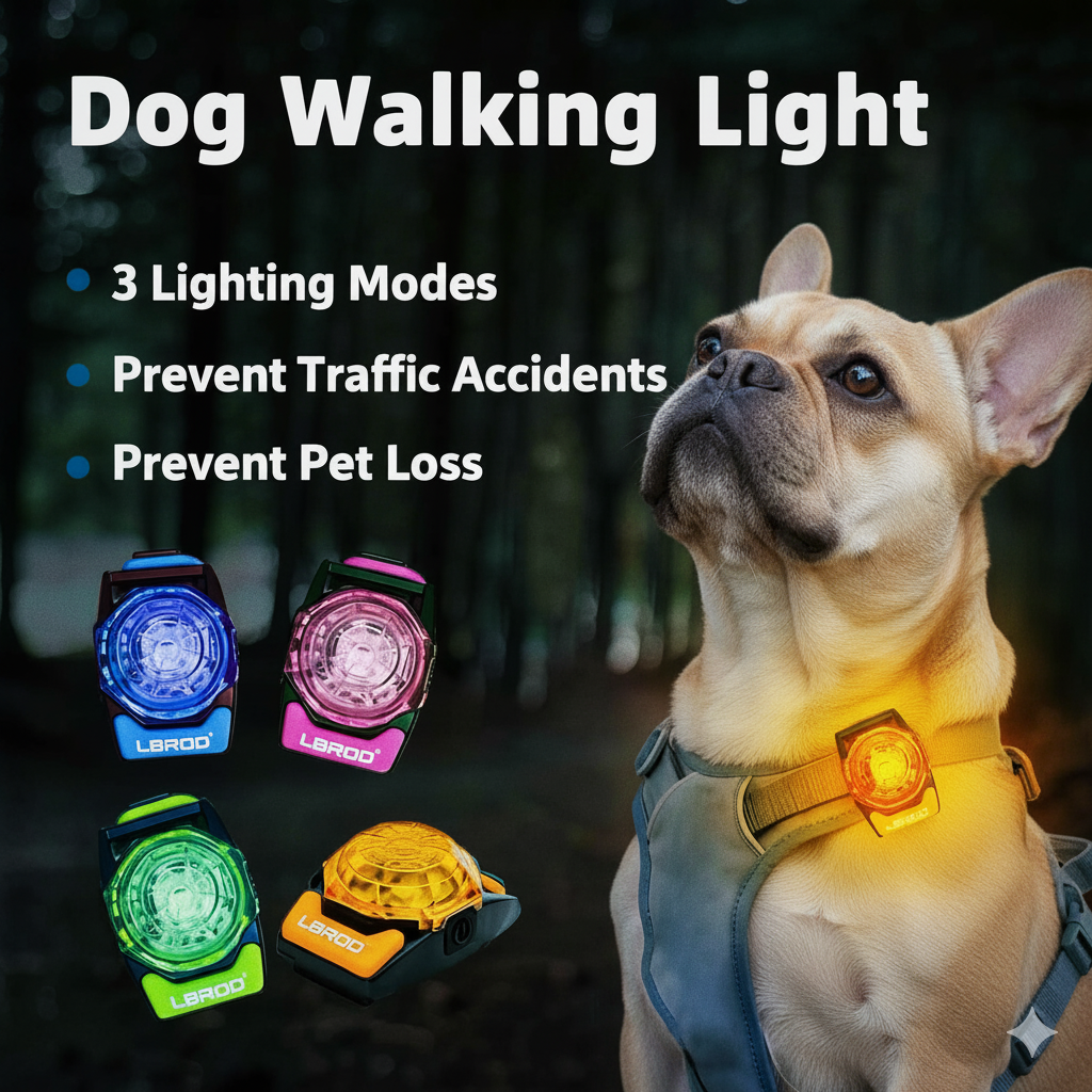 — Rechargeable Led Dog Walking Light For Frenchie Pups | Vet-recommended