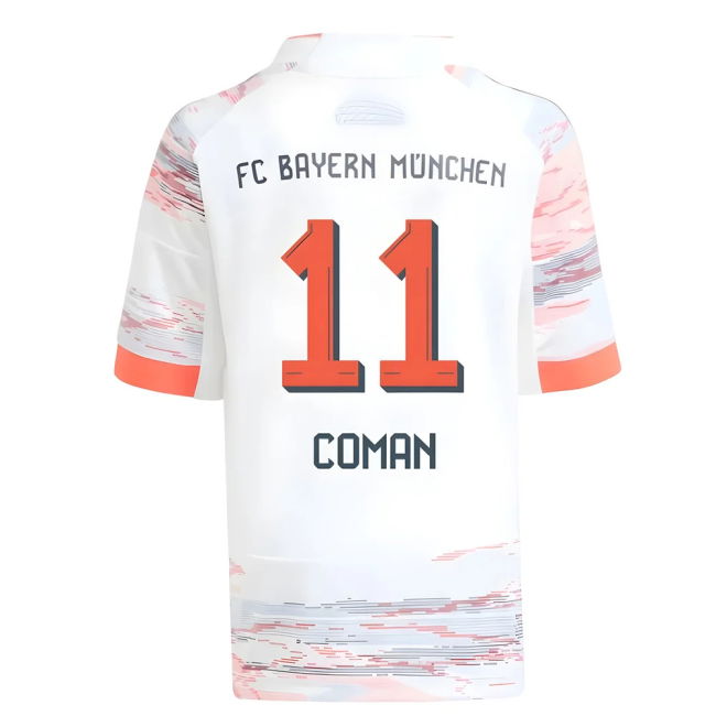 2025-2026 Bayern Away Kit (Coman 11) Antibacterial Durable Stitching