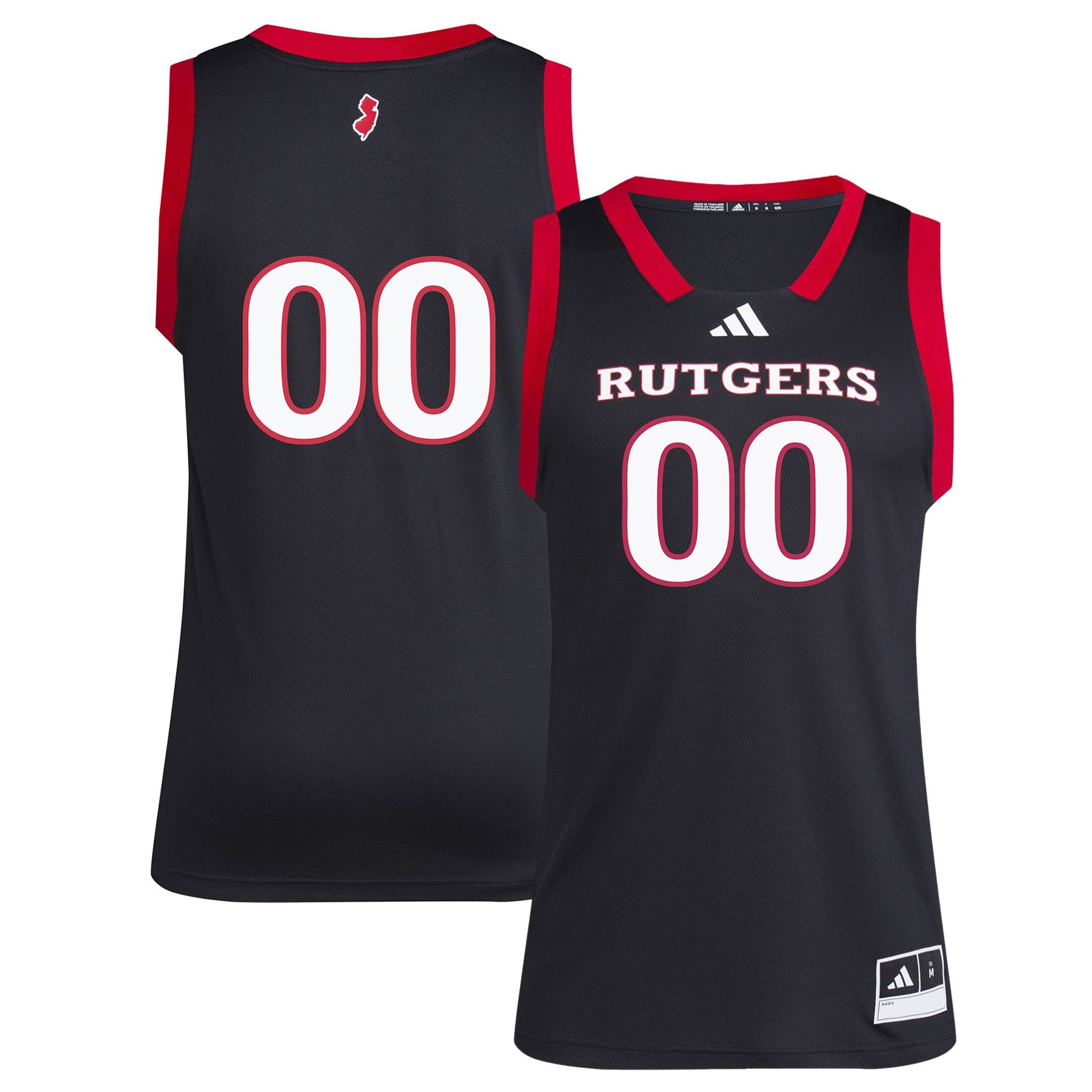 [NJP] Women's Rutgers Scarlet Knights Replica Swingman Jersey - Black