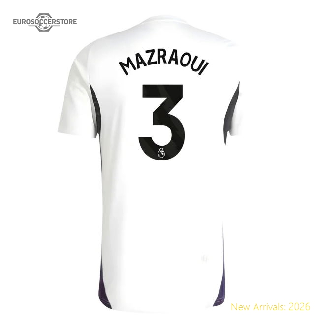 2025-2026 Man Utd Training Jersey (White) (Mazraoui 3)