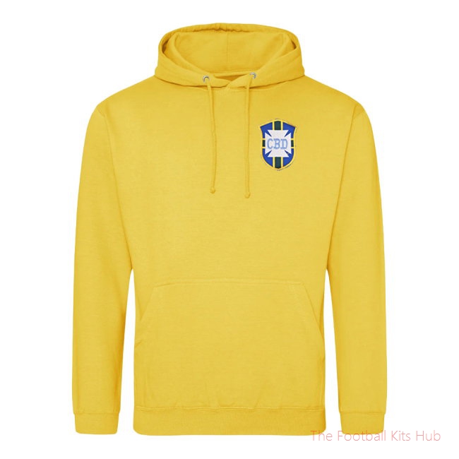 Brazil National Team Embroidered Hoody (Yellow)