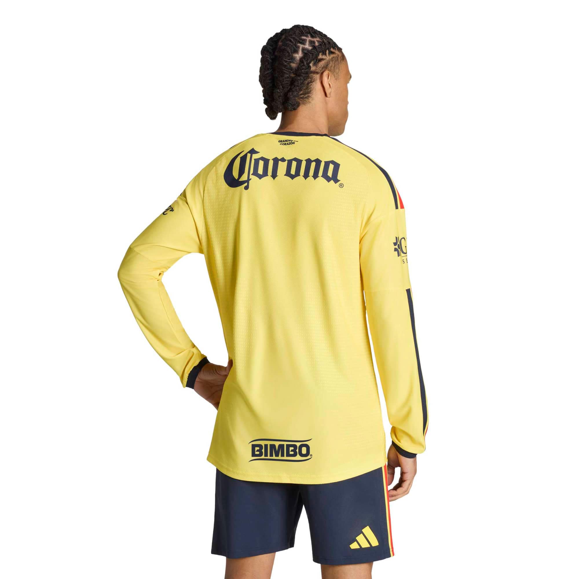 [SJH] Club America 2026/27 Home On-Field Authentic Long Sleeve Jersey - Yellow