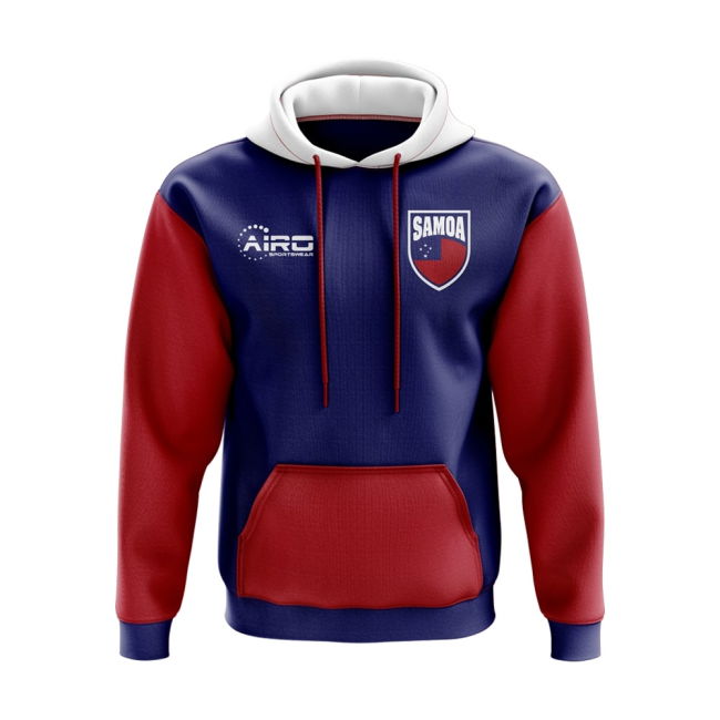 Authentic Samoa Concept Country Football Hoody (Blue) Soccer