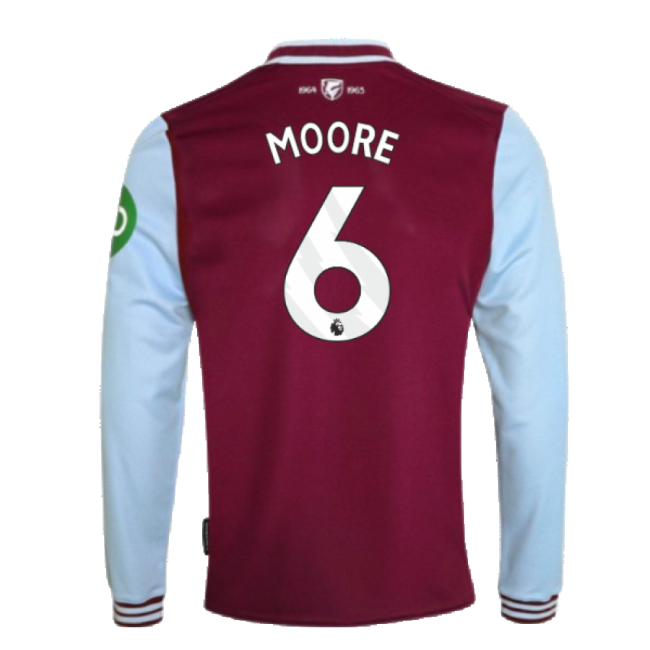 West Ham Long Sleeve official style Home Shirt 2024-2025 (Children