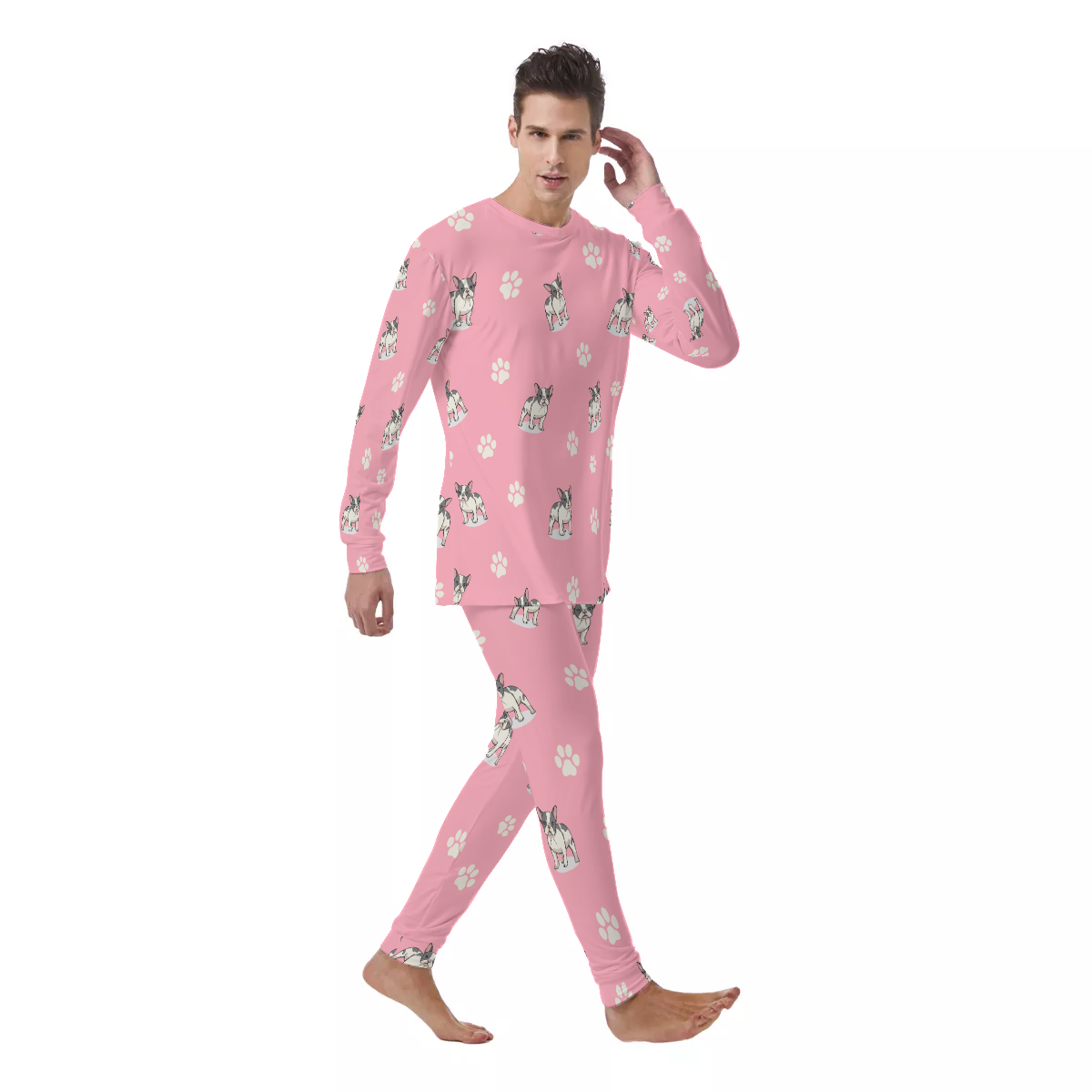 Pet-Lover Stylish Jasper - Men's Pajamas for Daily Life Comfortable