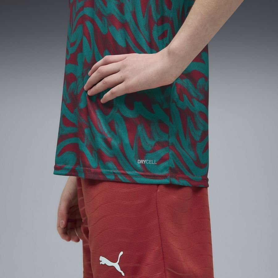 [EFKS] 2026 Portugal Pre Match World Cup Club Red/Green Lagoon Training Kids Uniform T