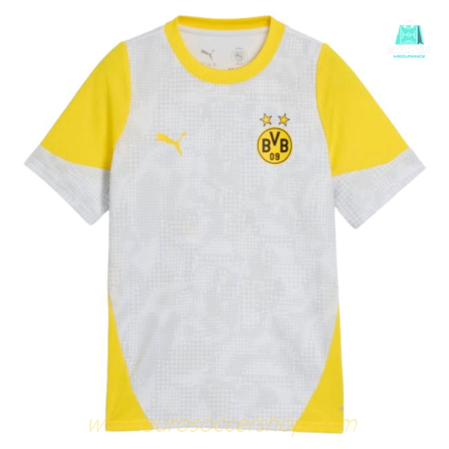 2025-2026 Borussia Dortmund Training Jersey (Silver Mist) - Kids (Your Name)