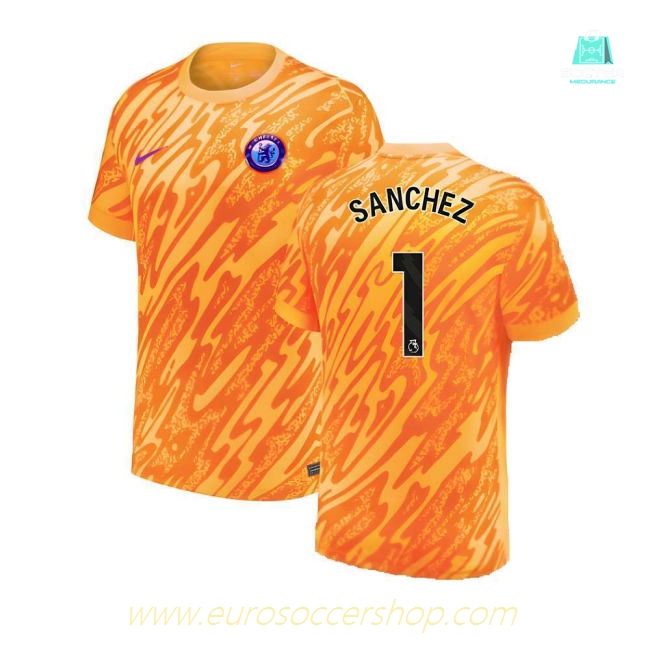 2024-2025 Chelsea Home Goalkeeper Shirt (Orange) - Kids (Sanchez 1)