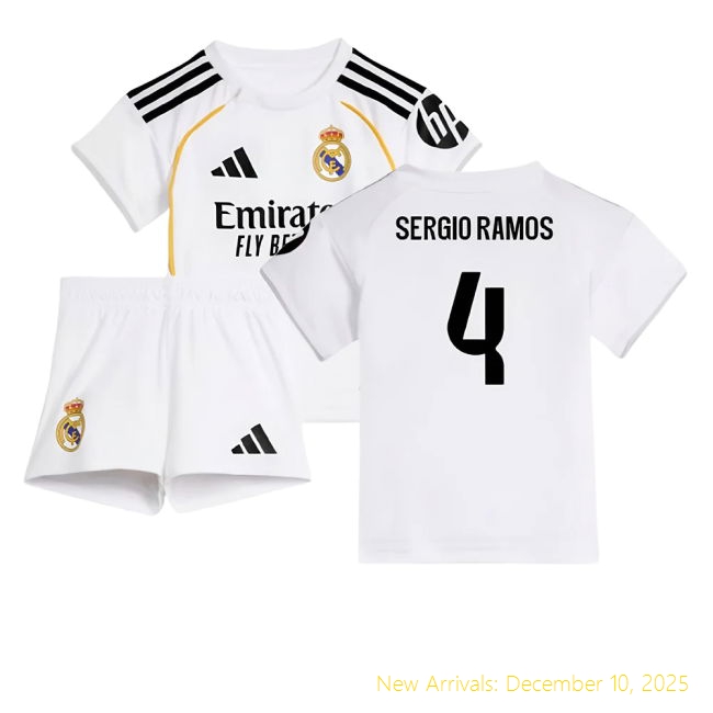 2025-2026 Real Madrid RM Professional Home Baby Kit (Sergio Ramos 4)