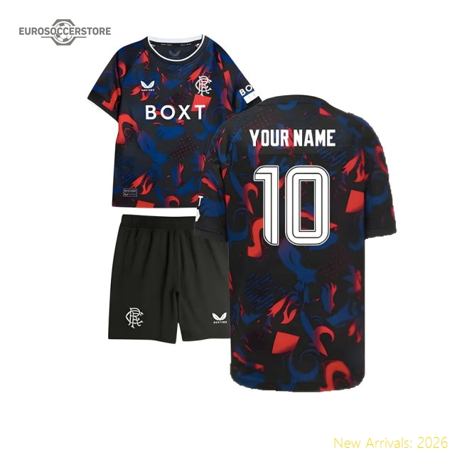 Rangers Shirts Children 2024 Third Jersey Jersey Football Fan Apparel
