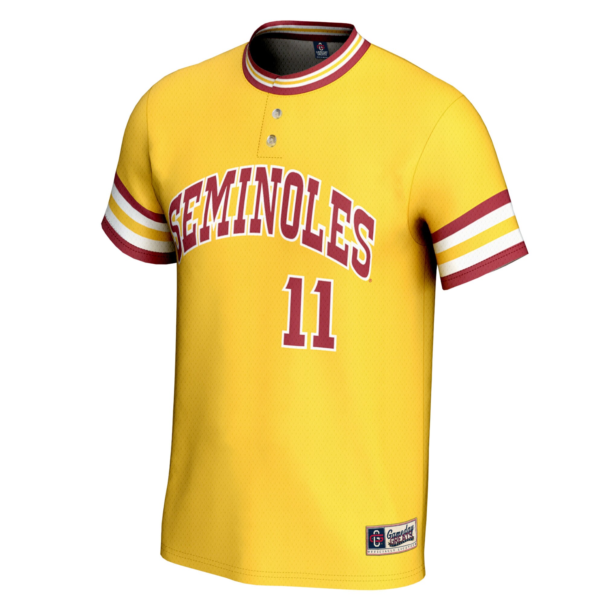 [DDG] Mike Martin Florida State Seminoles GameDay Greats Youth Lightweight Baseball Jersey - Gold