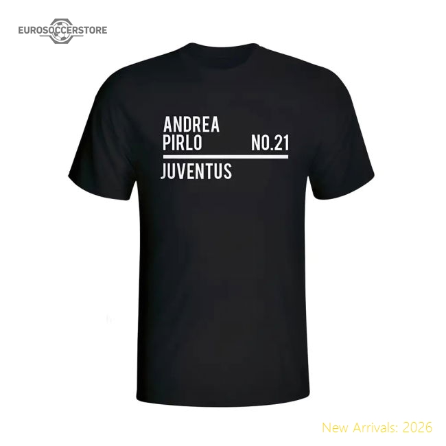 Top-grade Andrea Pirlo Old Lady Squad T-shirt (black) - Premium Collection